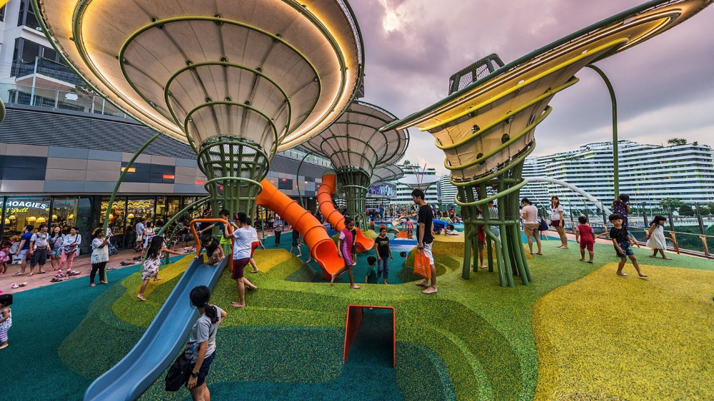 Игровое пространство в сингапурском Waterway Point